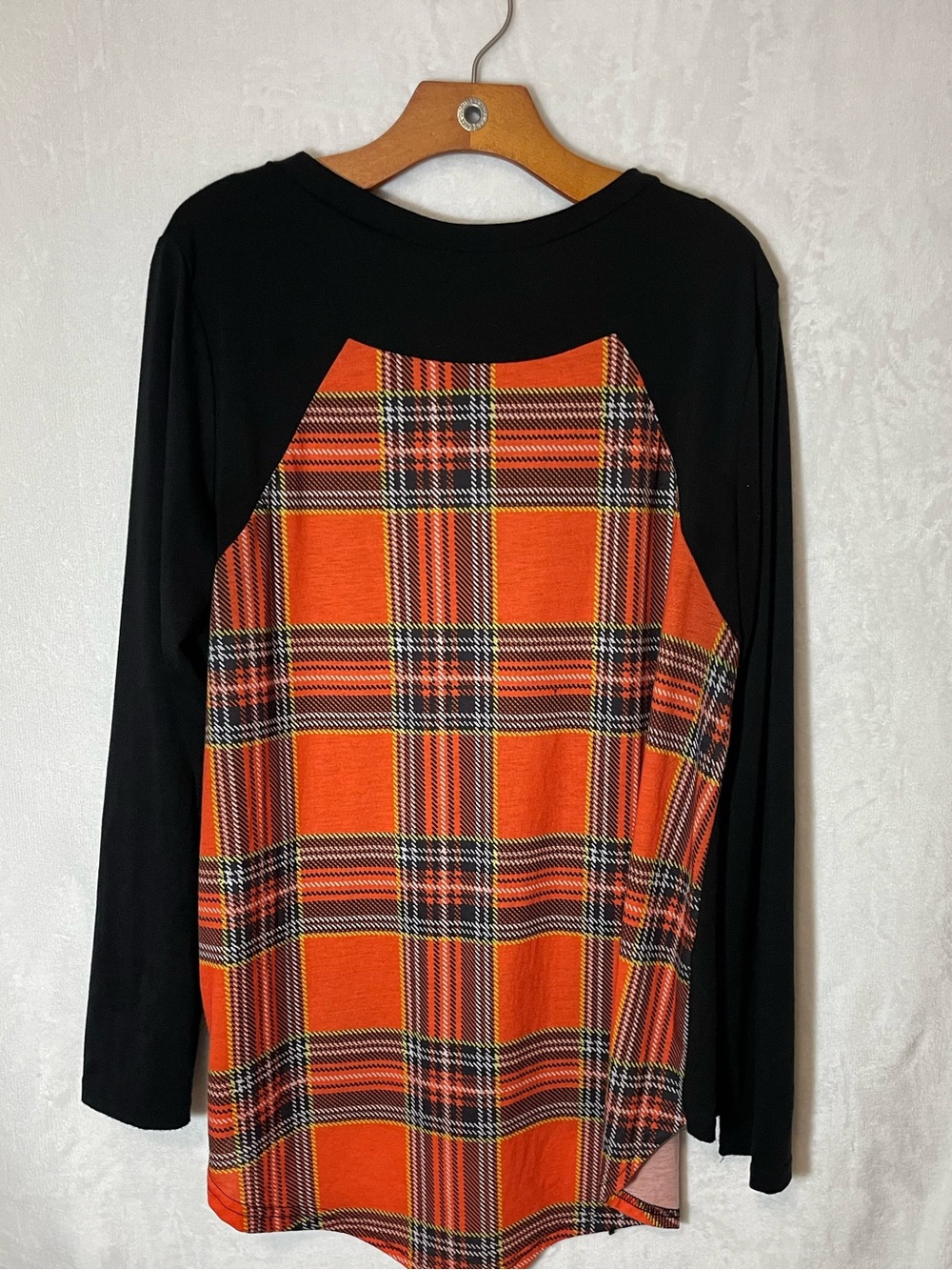 Simply Southern Black Crewneck Tee w/ Sequined Jack-o’-lantern - Picture 2 of 3